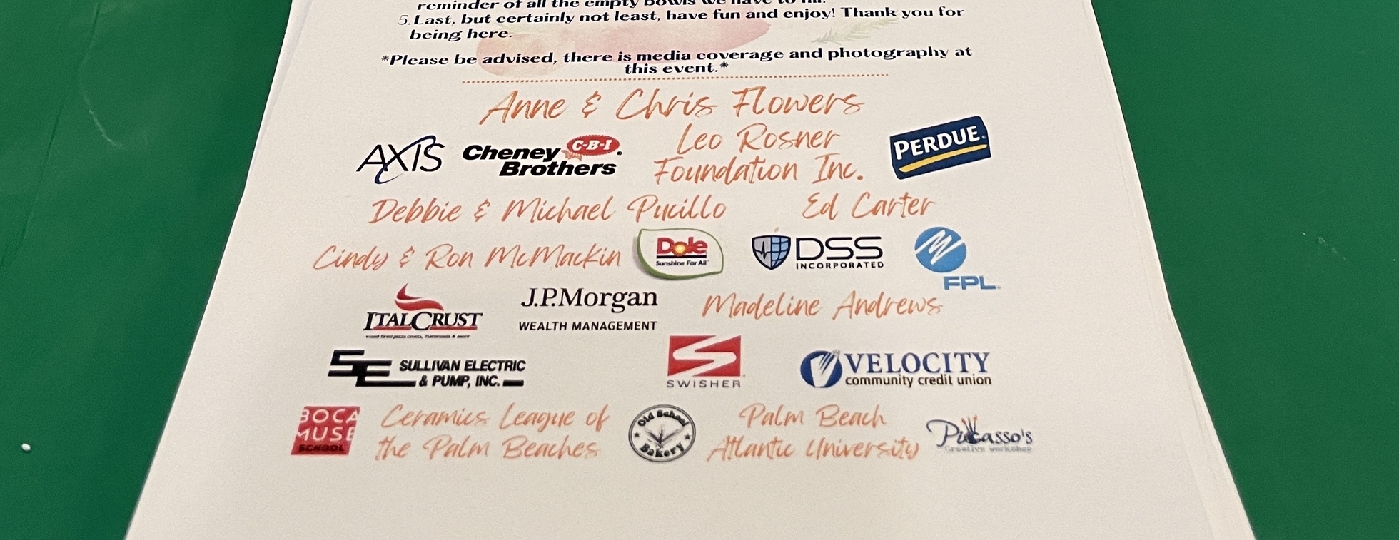 2026 Sponsorships - Empty Bowls Palm Beach, PBC Food Bank